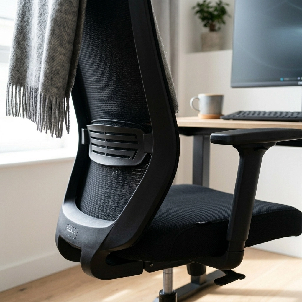 TRALT Office Chair Ergonomic Desk Chair, 330 LBS Home Mesh Office Desk Chairs with Wheels, Comfortable Gaming Chairs (White)