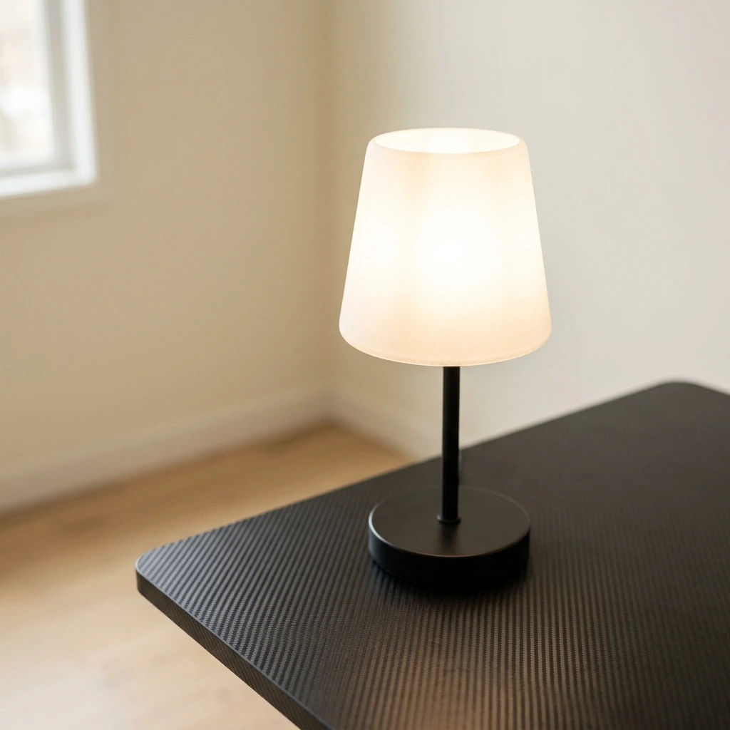 Seealle Touch Table Lamp for Nightstand - Small Bedside Lamp for Bedroom Living Room Night Stands, Desk Lamp with White Glass Shade for Small Spaces, 3 Way Dimmable, LED Bulbs, Gifts