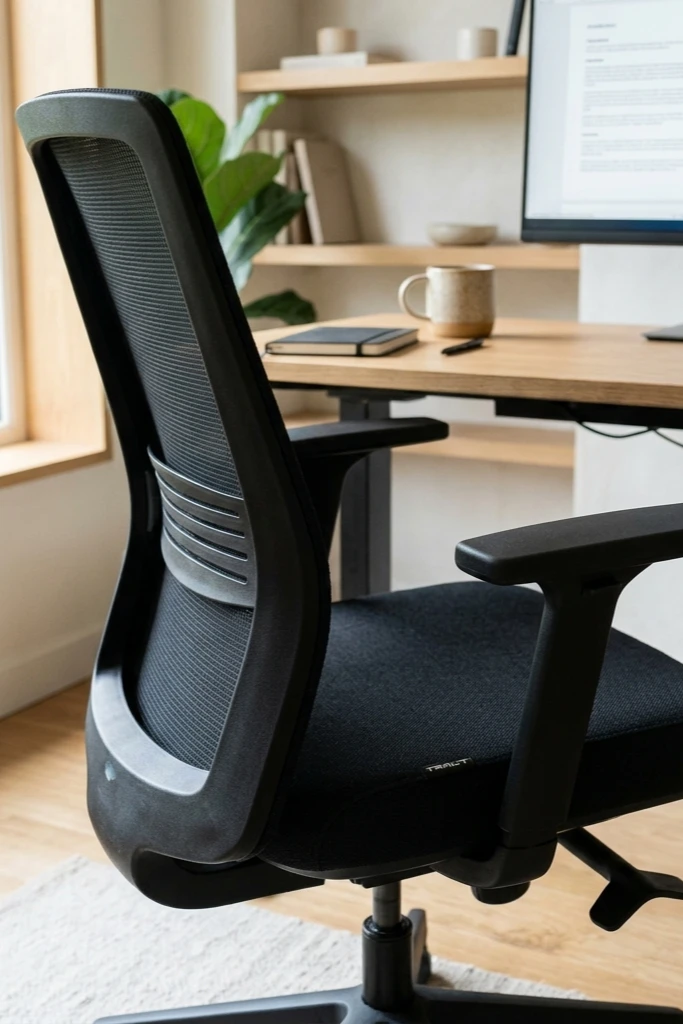 TRALT Office Chair Ergonomic Desk Chair, 330 LBS Home Mesh Office Desk Chairs with Wheels, Comfortable Gaming Chairs (White)